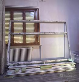 porta finestra in PVC bianca misure 165 /240