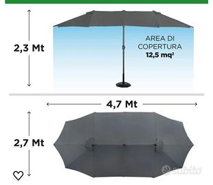 OMBRELLONE DOPPIO 4,6 MT