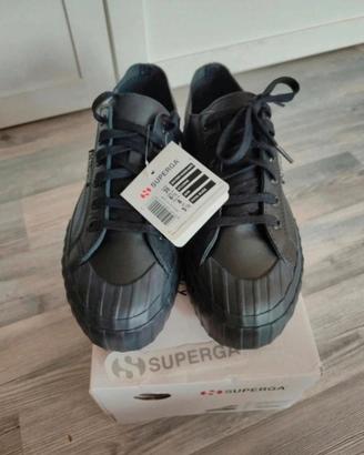 Super ! superga 2630 Stirpe unlined  nappa nere