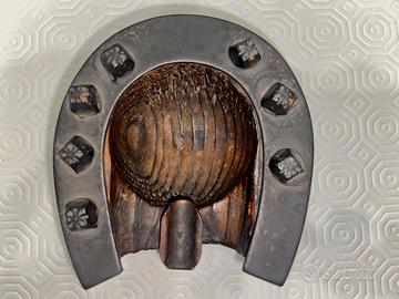 Posacenere vintage con ferro di cavallo