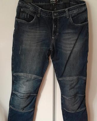 Pantaloni jeans da moto donna