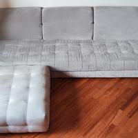 Divano letto con pouf