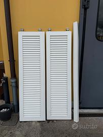 persiana a 2 ante scorrevoli in pvc nuova  