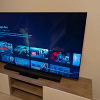 TV  QLED Samsung Q90T 65" e soundbar Q800T Atmos