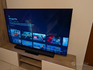 TV  QLED Samsung Q90T 65" e soundbar Q800T Atmos