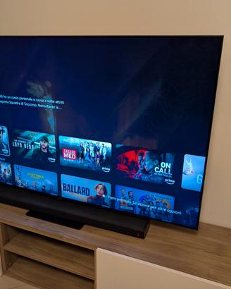 TV  QLED Samsung Q90T 65" e soundbar Q800T Atmos