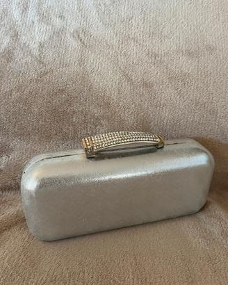 Pochette rigida argento