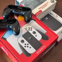 Bundle Nintendo Switch Oled + Accessori + Sd 128gb