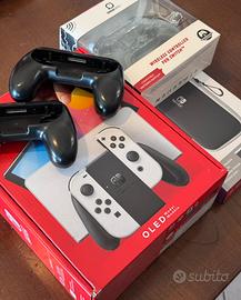 Bundle Nintendo Switch Oled + Accessori + Sd 128gb