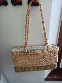 Borsa in paglia artigianale