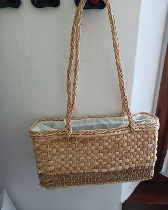Borsa in paglia artigianale