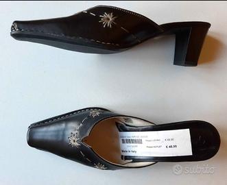 Scarpe Sabot in Pelle