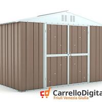 Box giardino in lamiera zincata 327x155 tortora