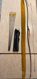 Set con arco frecce e faretra - Arco Fox 62”/25lbs