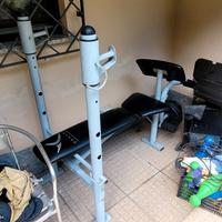 panca multifunzione gambe e bilanciere