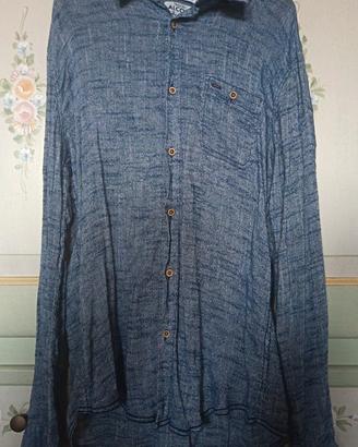 Camicia da uomo blu Alcott