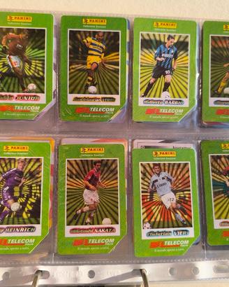 schede carte telefoniche calciatori panini