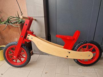 Balance Bike Baby Moto in legno.