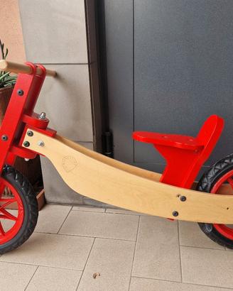 Balance Bike Baby Moto in legno.