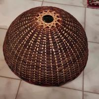 paralume per lampada a sospensione in rattan intre