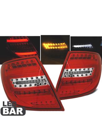 FANALI PER MERCEDES CLASSE C S204 SW 07-11 BAR LED