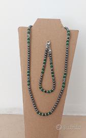 Set Collana + Bracciale Uomo 
