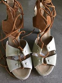 Sandali donna camoscio