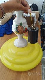 Lampadario ceramica  e vetro