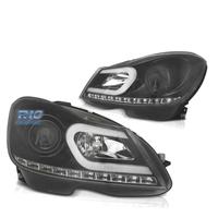 FARI MERCEDES W204 11-14 LUCE DIURNA A LED A TUBO 