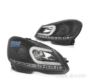 FARI MERCEDES W204 11-14 LUCE DIURNA A LED A TUBO 