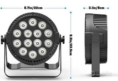 Coppia di Par led dj effetti luci per   disco