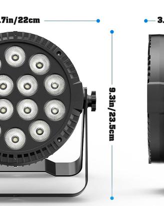 Coppia di Par led dj effetti luci per   disco
