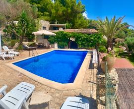 Villa con piscina in salento vista mare