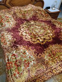Coperta-copriletto vintage velluto senza merletto