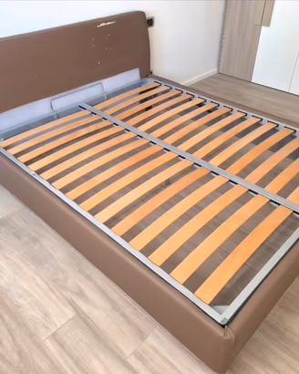 Letto contenitore matrimoniale  in Ecopelle
