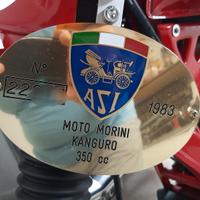 Moto Morini targa Oro ASI FMI 350 kanguro canguro 