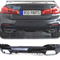 DIFFUSORE BMW G30 G31 LOOK M-PERFORMANCE NERO LUCI