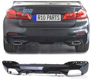 DIFFUSORE BMW G30 G31 LOOK M-PERFORMANCE NERO LUCI
