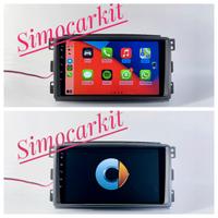 Car tablet android 12 carplay per smart fortwo