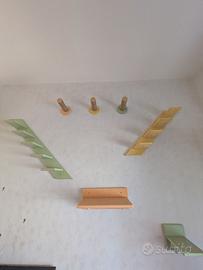 Palestrina per gatti in legno fatta a mano