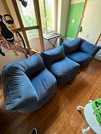 Divano pianca blu navy