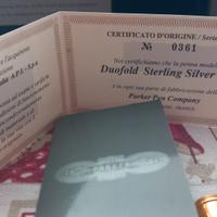 PARKER duofold sterling silver 925