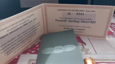 PARKER duofold sterling silver 925