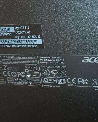 Acer Aspire monoblocco