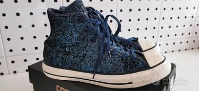 Scarpe Converse All Star glitter blu