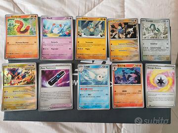 10 Carte Pokémon Miste (ITA/JAP/CHI)