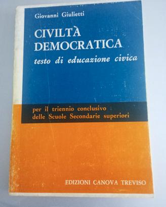 Libro di educazione civica "Civiltà Democratica"