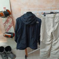 kit completo snowboard scarponi giacca pantaloni