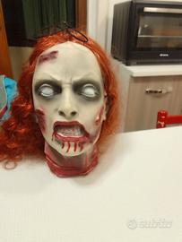Testa zombi artistica polistirolo