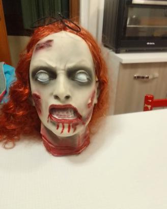 Testa zombi artistica polistirolo